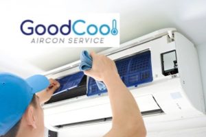 GoodCool technician conducting aircon servicing