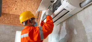 GoodCool technicians performing commercial aircon servicing