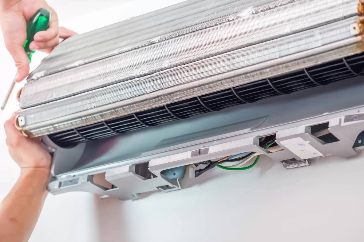 Air conditioner cleaning process and service