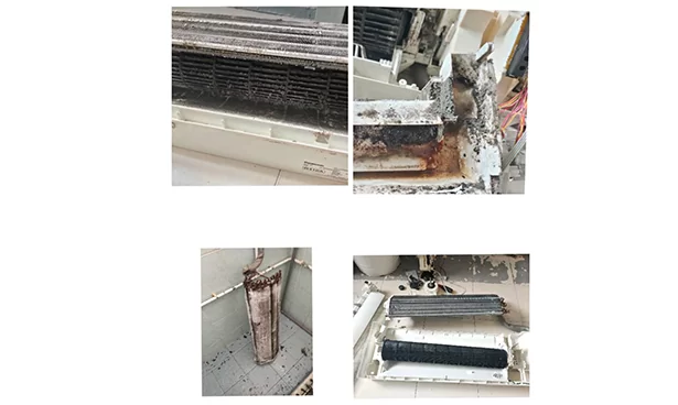 Dismantling whole aircon unit for Chemical Overhaul