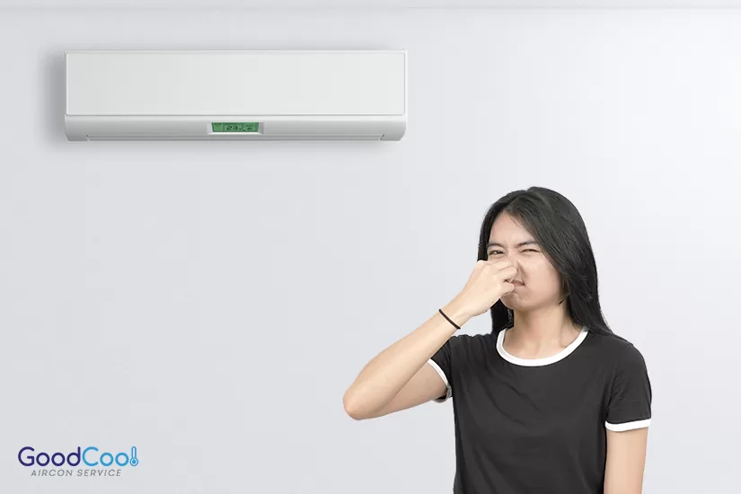 Strange odours whenever you turn on the aircon-aircon servicing